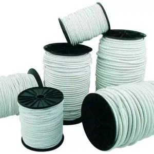 100M Tresse polyester élastique blanche diamètre 6mm Commander Vite