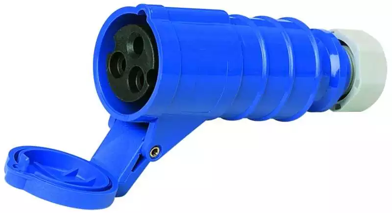 Prolongateur femelle à clapet 250V 16A 3500W avec presse étoupe étanche Remise