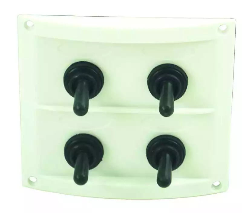 Tableau électrique étanche 4 positions ABS blanc 96mm X 108mm Achat Immédiat