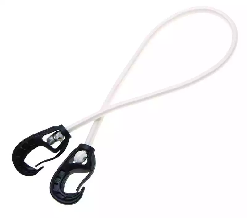 Must-Have 2 Sandow tresse polyester blanc 10mm plast océan Longueur 40cm