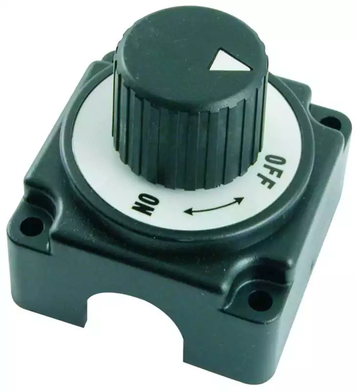 Remise Coupe batterie unipolaire à molette 250A noir