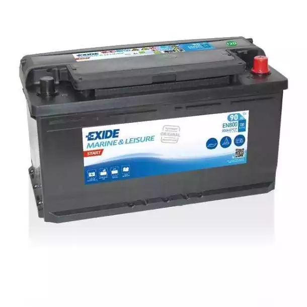 Prix Réduit Batterie Exide START 12V 90A dimensions 353 x 175 x 190mm