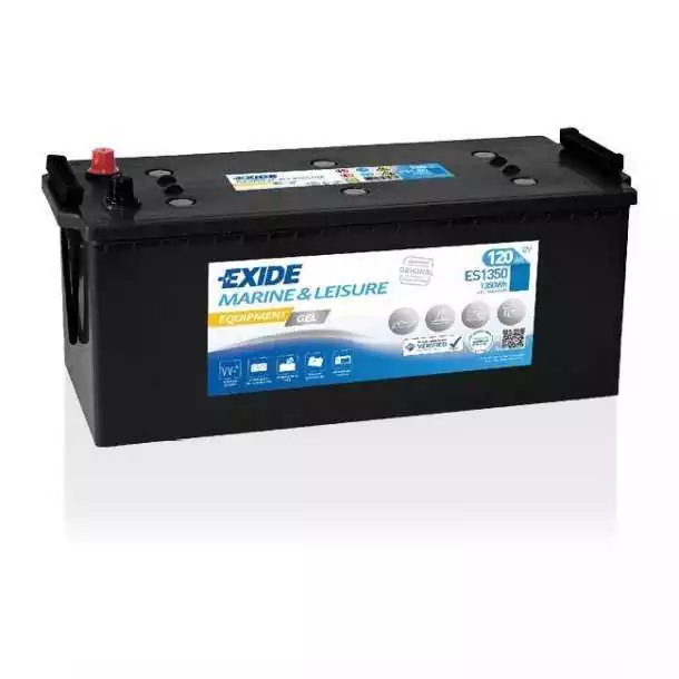 Dernière Chance Batterie EXIDE GEL 12V 120A dimensions 513 x 223 x 189mm