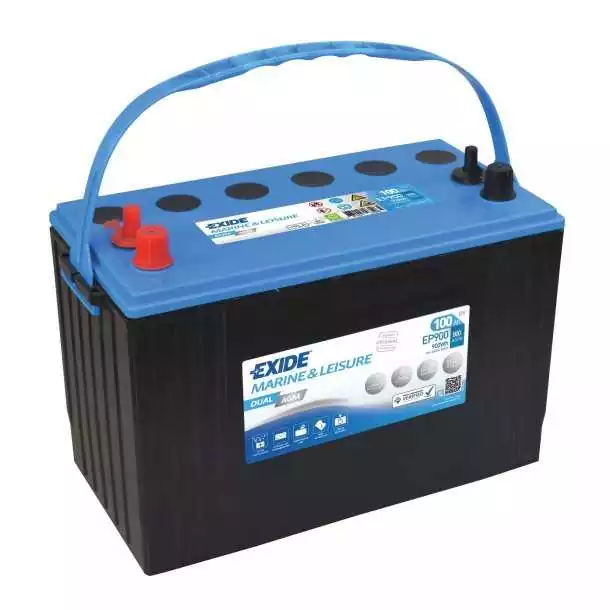 Batterie Exide Dual AGM 12V 100A dimensions 330 x 173 x 240mm Promotion Saisonnière