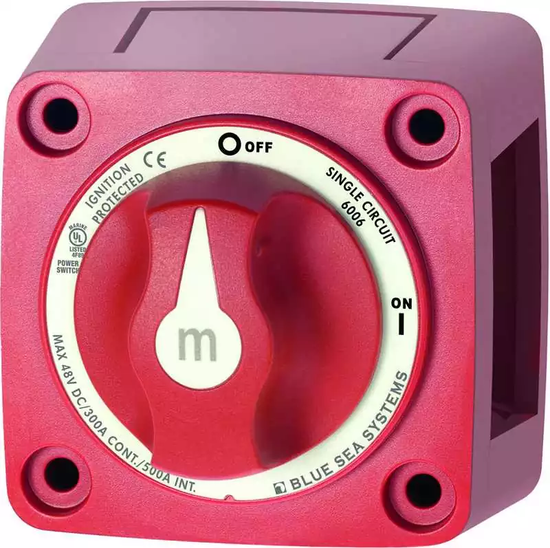 Mini coupe batterie 300A 2 positions unipolaire 1 batterie Nouveauté