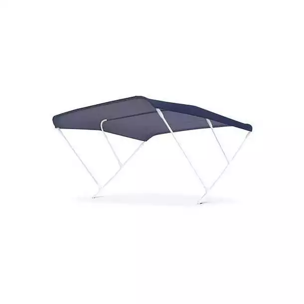 Bimini 3 arceaux Bleu marine Hauteur 140 cm Longueur 175 cm Largeur 225 cm Solde
