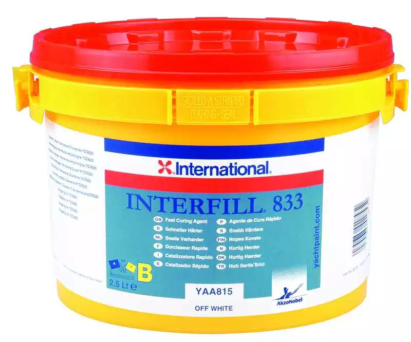 Remise Interfill 833 durcisseur rapide Enduit 2.5L enduit finition facilement ponçable