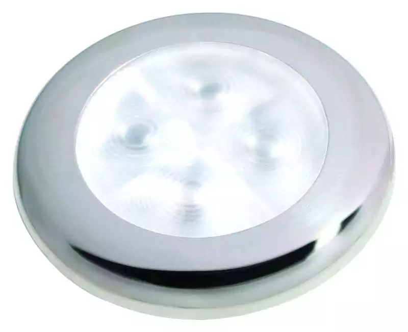 Plafonnier LED ronde courtoisie blanc 24V plastique blanc Usine Directe