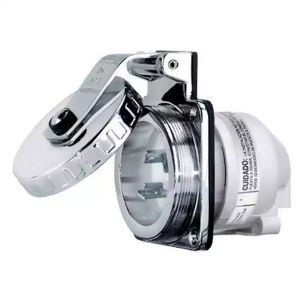 Promotion Socle HBL316SS mâle inox 230V 16A