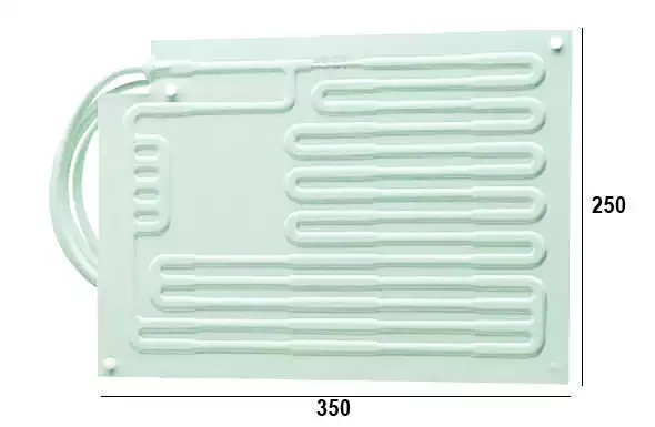 Expédition Rapide Evaporateur à plaque plat 60L PT2 raccords rapides 350x250mm