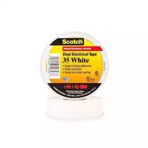 SCOTCH 3M TYPE 35 BLANC 19MMX20M Expédition Rapide