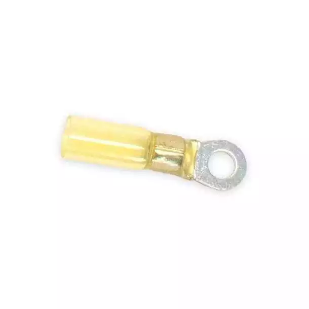 100 Cosses anneau jaune diamètre 10mm thermorétractables câble 4-6mm² Haute Qualité
