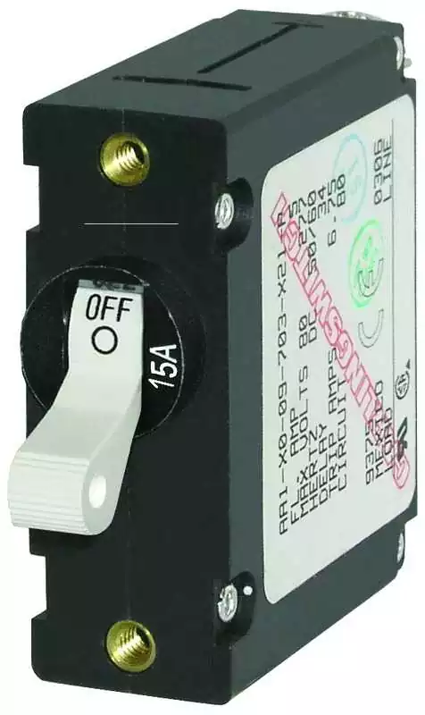 Populaire Disjoncteur Serie A Toggle blanc 10A unipolaire magnéto-thermique