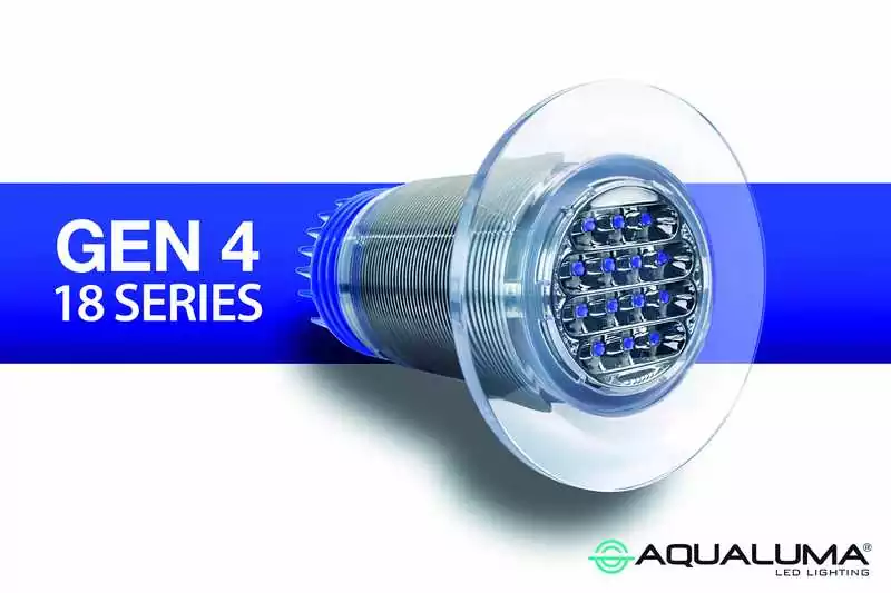 Certifié Projecteur sous-marin LED série 18 Gen IV éclairage bleu