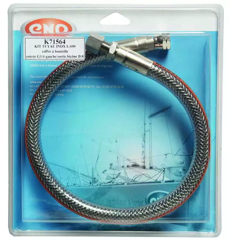 Meilleur Choix Tuyau Flexinox Marine 100mm CE Entrée G1/4F Sortie G1/4F