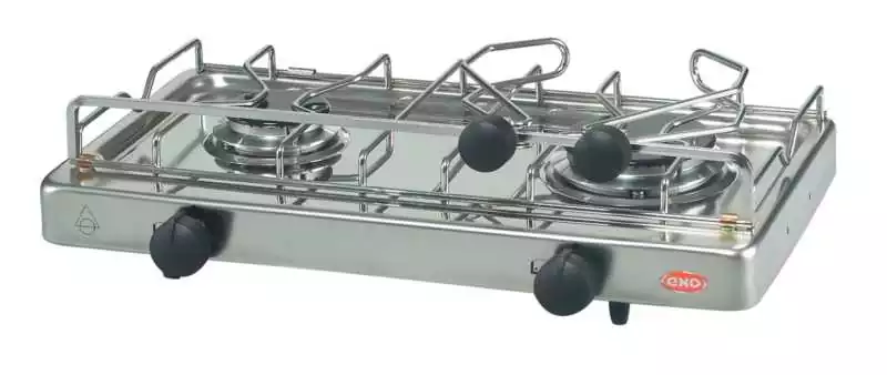 Soldes Réchaud à gaz 2 feux puissance 1,75 et 2,5kw consommation 309 g/h