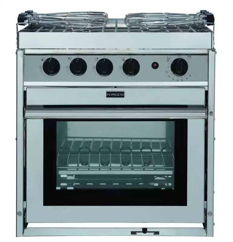 Réduction Cuisinière inox 2 feux avec four compact 14L