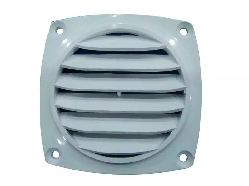 Grille aération 92 X 92mm nylon blanc Prix Promo