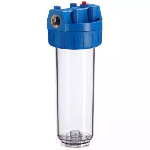 Top Vente Carter porte-filtre F43 9-3/4‘‘ 3/4‘‘ BSP bleu insert laiton et joint 8mm