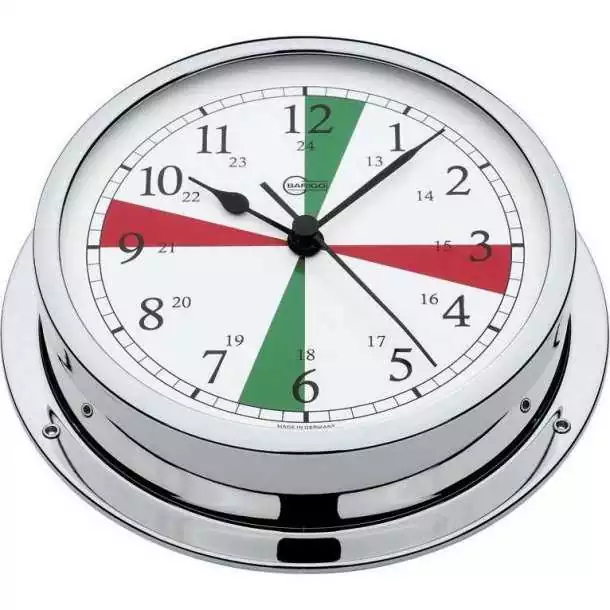 Montre avec zone silence chrome diamètre 130mm Bon Plan