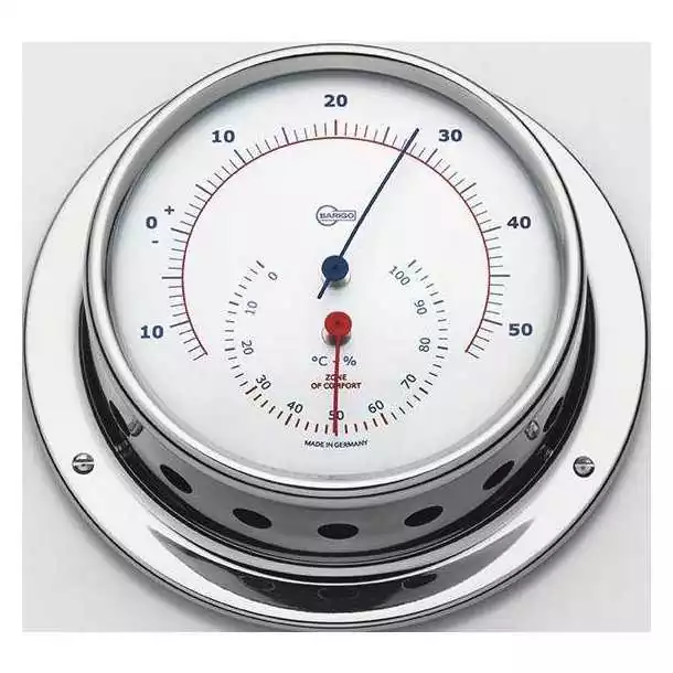 Offre Limitée Thermometre Hygrometre inox poli diamètre 85mm