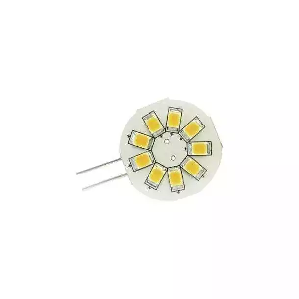 Ampoule G4 horizontale 8-35V 1,5W 9 LED blanc chaud diamètre 23mm Populaire