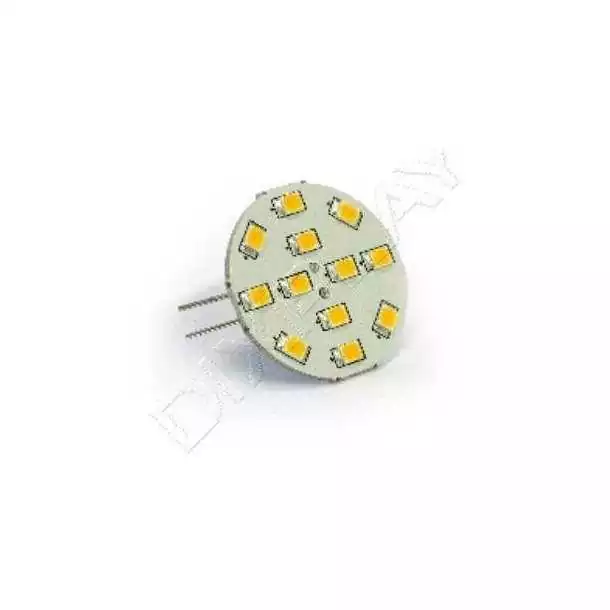 Ampoule G4 verticale 8-35V 2W 12 LED blanc froid diamètre 30mm Nouveauté