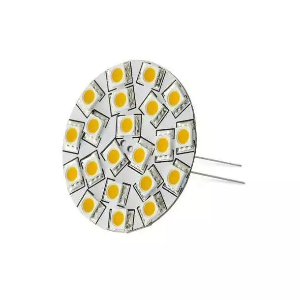 Meilleur Choix Ampoule G4 verticale 8-35V 3W 21 LED blanc chaud diamètre 35mm