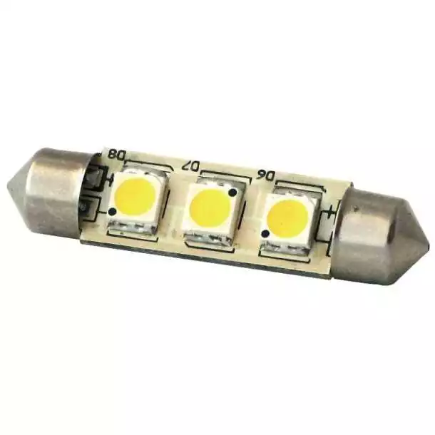 Promotion Saisonnière Navette SV8.5 8-35V 0,5W 3 LED blanc froid 42x10mm
