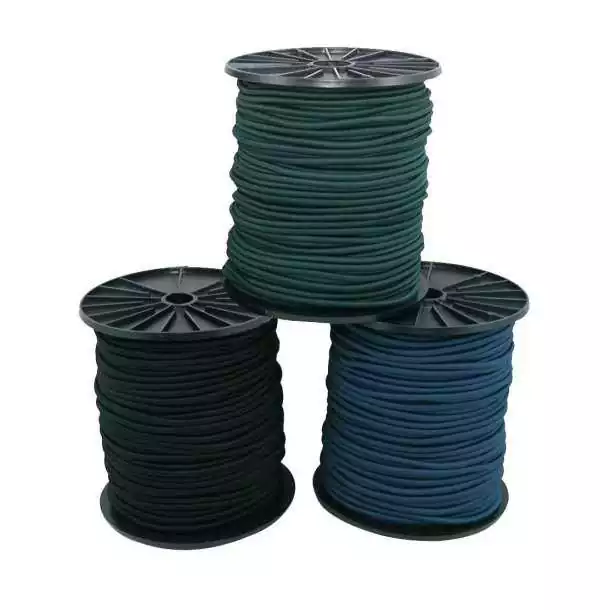 Sandow tresse polyester HT diamètre 5mm noir 100m Top Vente