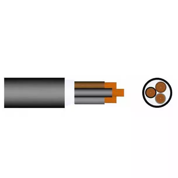 Câble électrique Toxfree marine XZ1-K 3x2,5mm² noir vendu par 5m Produit De Marque