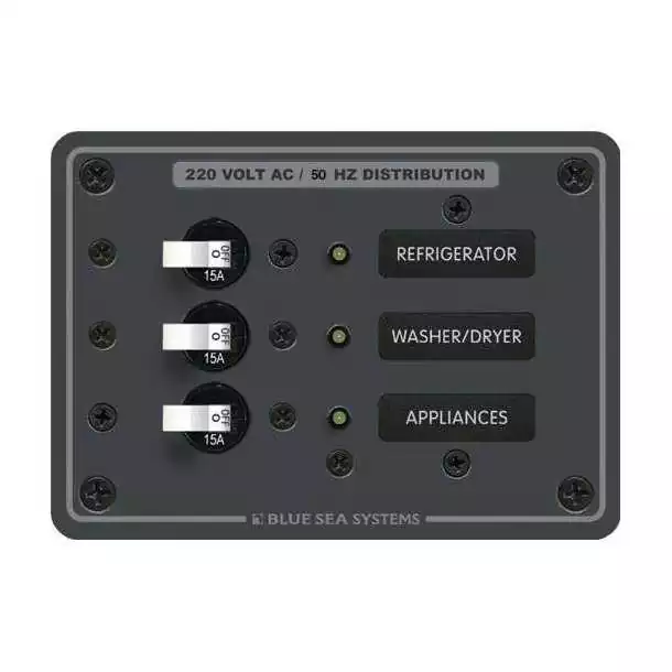Nouvelle Collection Panneau AC 3 Toggles blancs 230V