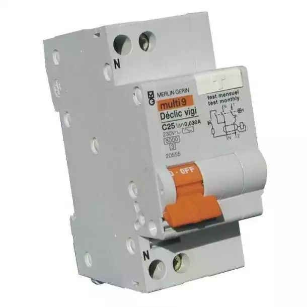 Disjoncteur différentiel 30mA 230V 16A Prix Réduit