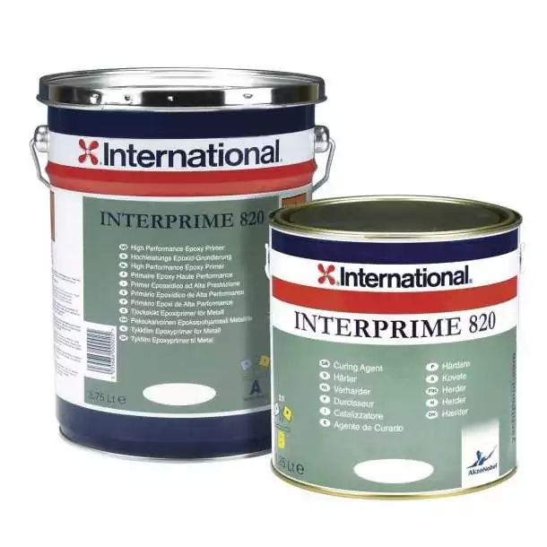 Interprime 820 gris base 3.75L primaire époxydique bicomposant Meilleur Choix