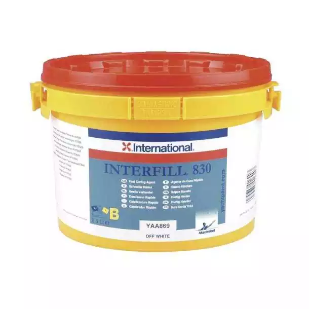 Top Vente Interfill 830 durcisseur rapide 10L coque en acier aluminium et composite