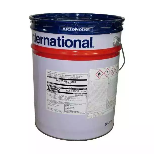 Antifouling matrice semi-dure Interspeed 6400 Bleu 5L Expédition Rapide