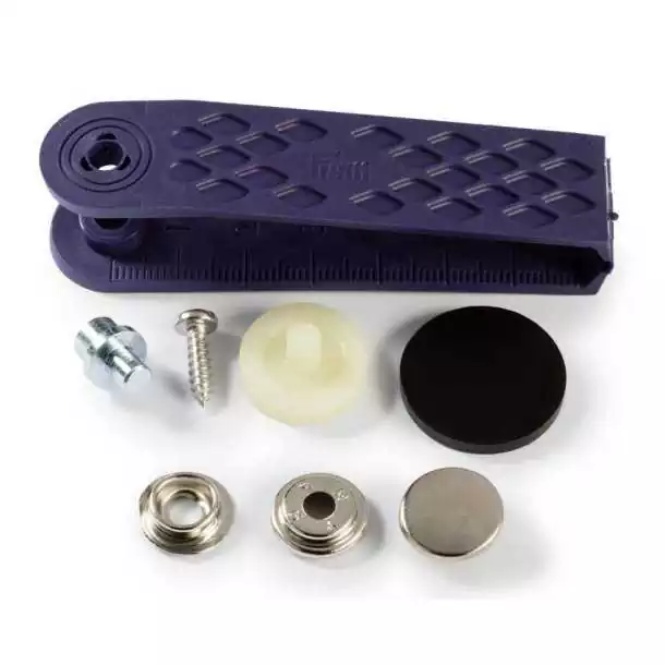 Achetez Aujourd'hui Bouton pression sans couture à visser diamètre 15mm argenté lot de 10