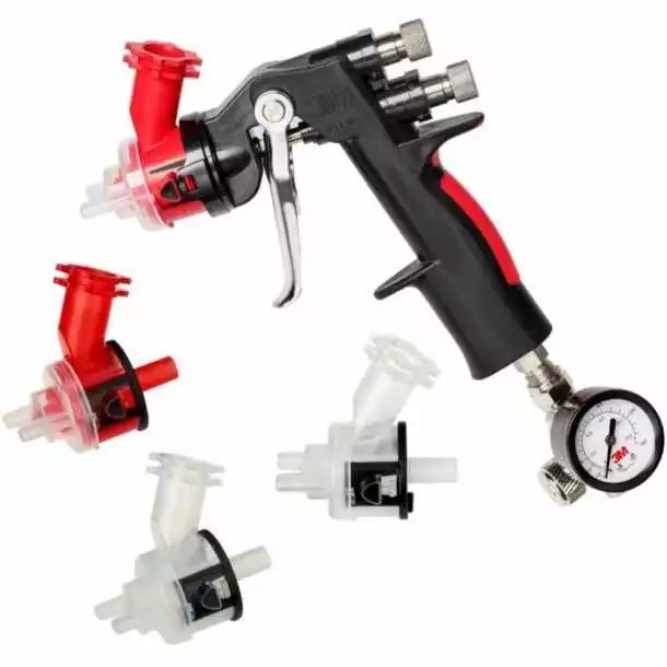 Seulement Aujourd'hui Kit pistolet peinture HGP avec Mano et 2 buses diamètre 1,8mm et 2 buses diamètre 2,0mm