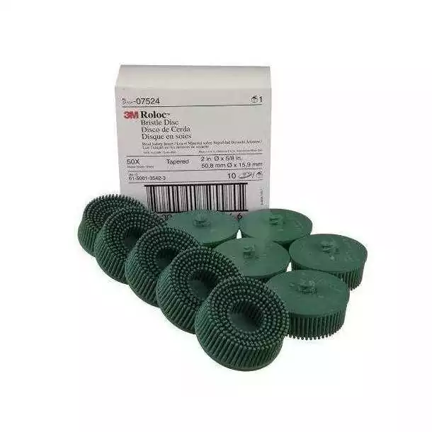 Expédié Aujourd'hui Disque Bristle 3M Roloc RD-ZB Vert diamètre 50mm