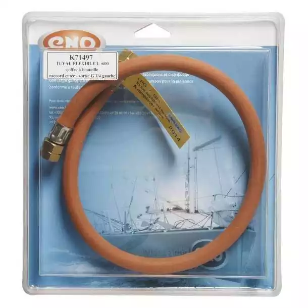 Tuyau CE marine 600mm pour coffre bouteille Entrée G1/4 F Sortie Nut 8mm Dernier Modèle