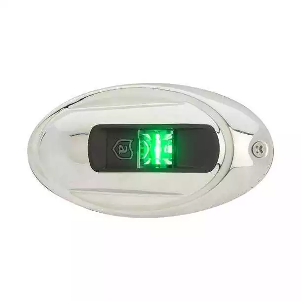 Feu de navigation vertical inox oval vert LightArmor Vendu par 6 Meilleur Prix