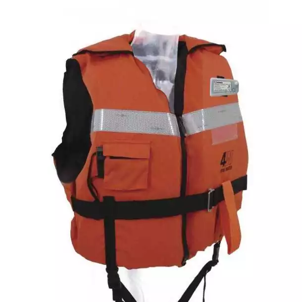 Gilet BREST 150N 60 à 90 kg avec lampe plaisance et professionnelle Paiement Sécurisé