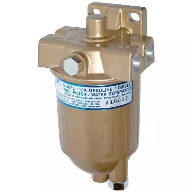 Commander Vite Filtre séparateur 110A gasoil - bol métallique 57L/h 10 µ