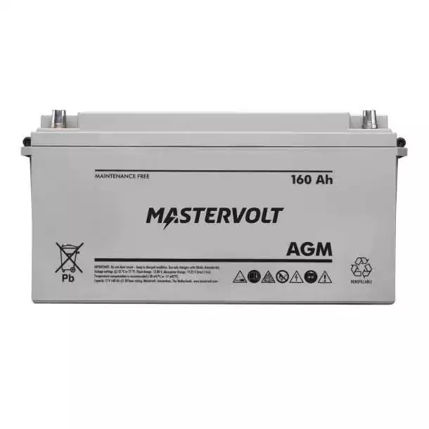 Batterie Mastervolt sans entretien AGM EV 12V 160A dimensions 485 x 242 x 170mm Réduction