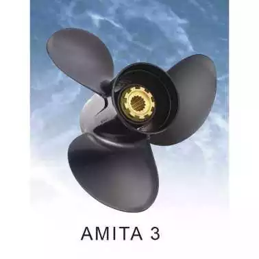 Hélice Amita 9.9-20CV 3 pales Suzuki diamètre 9,25x9 Rotation R Soldes