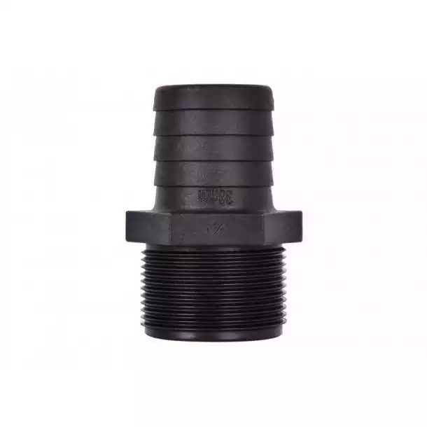 Raccord droit Male Male inégal fileté cannelé 1‘‘1/4 BSP x 38mm noir Top Vente