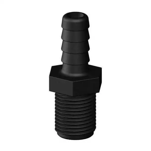 Raccord droit Male Male inégal fileté cannelé 1/2‘‘ BSP x 16mm noir Produit De Marque