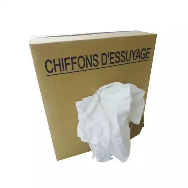 Balotin de chiffon t-shirt blanc extra 1KG Vendu par 10 Authentique