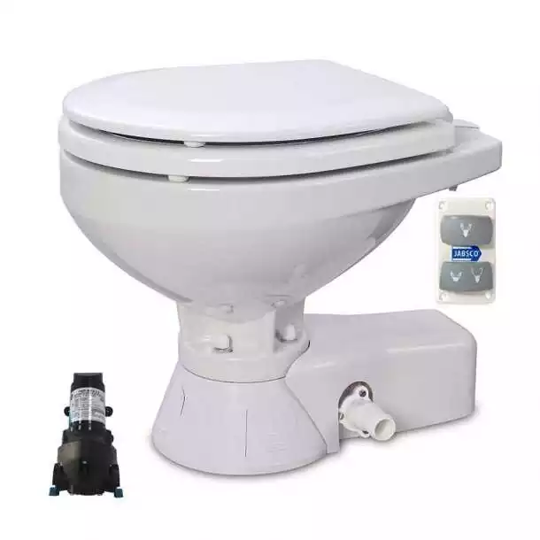 Prix Promo WC électrique Quiet Flush Compact 12V avec pompe eau douce eau de mer