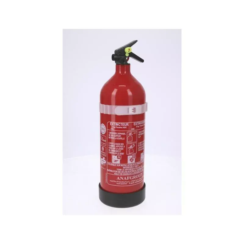 Extincteur à poudre 2 kg ABC sans manomètre – Pression permanente – Certifié EN3 / MED Promotion Saisonnière